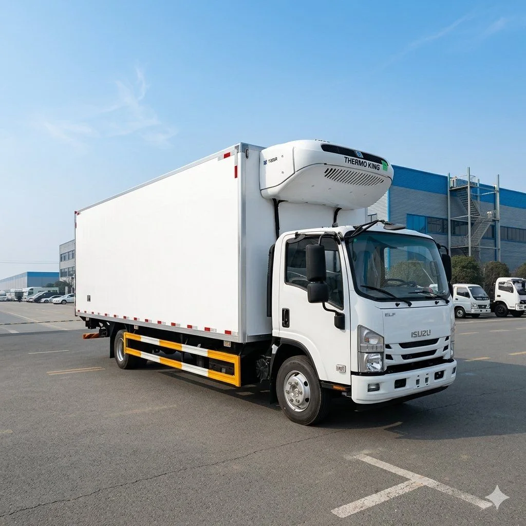 Factory Direct Sinotruk HOWO Foton 4X2 Refrigerator Freezer Truck 5-8 Tons 25 Cbm Reefer Van with Thermo King Unit for Meat exterior
